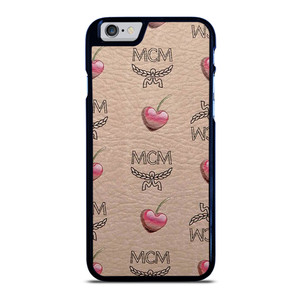 MCM LOVE CHERRIES BROWN LEATHER iPhone 6 / 6S Case Cover