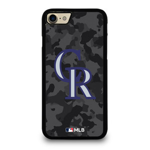 COLORADO ROCKIES BASEBALL BLACK CAMO iPhone 7 / 8 Case Cover