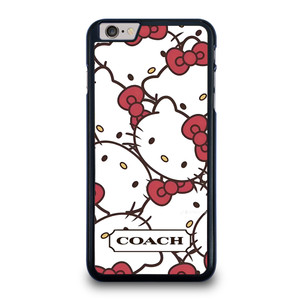 COACH NEW YORK HELLO KITTY FACE COLLAGE iPhone 6 / 6S Plus Case Cover