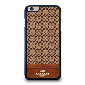 COACH NEW YORK LOGO BROWN LEATHER iPhone 6 / 6S Plus Case Cover COACH NEW YORK LOGO BROWN LEATHER iPhone 6 / 6S Plus Case Cover