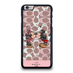 COACH NEW YORK LOGO MICKEY MINNIE MOUSE DISNEY KISS iPhone 6 / 6S Plus Case Cover