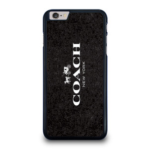 COACH NEW YORK LOGO ON BLACK FABRIC iPhone 6 / 6S Plus Case Cover