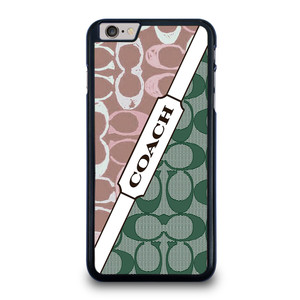 COACH NEW YORK LOGO PINK GREEN PATTERN ICON iPhone 6 / 6S Plus Case Cover