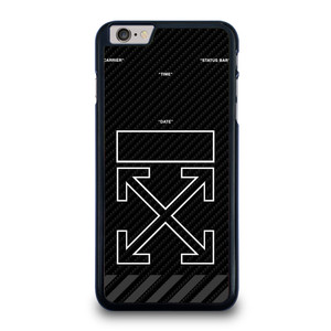 OFF WHITE LOGO TIME DATE CARBON iPhone 6 / 6S Plus Case Cover