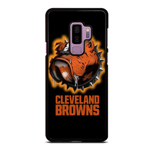 CLEVELAND BROWNS FOOTBALL LOGO DAWG POUND MASCOT Samsung Galaxy S9 Plus Case Cover