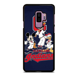 CLEVELAND INDIANS BASEBALL DISNEY MICKEY DONALD GOOFY Samsung Galaxy S9 Plus Case Cover