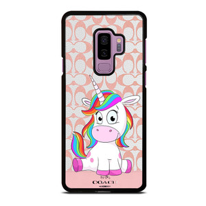 COACH NEW YORK LOGO CUTE UNICORN Samsung Galaxy S9 Plus Case Cover
