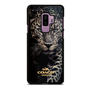 COACH NEW YORK LOGO LEOPARD Samsung Galaxy S9 Plus Case Cover