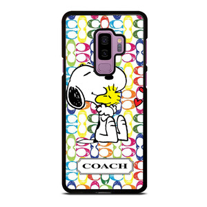 COACH NEW YORK LOGO SNOOPY THE PEANUTS Samsung Galaxy S9 Plus Case Cover