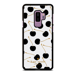 KATE SPADE NEW YORK LOGO BLACK CHERRIES Samsung Galaxy S9 Plus Case Cover