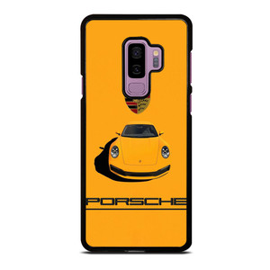 PORSCHE CAR LOGO YELLOW Samsung Galaxy S9 Plus Case Cover