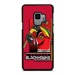 CHICAGO BLACKHAWKS HOCKEY TEAM LOGO MASCOT Samsung Galaxy S9 Case Cover CHICAGO BLACKHAWKS HOCKEY TEAM LOGO MASCOT Samsung Galaxy S9 Case Cover