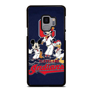 CLEVELAND INDIANS BASEBALL DISNEY MICKEY DONALD GOOFY Samsung Galaxy S9 Case Cover
