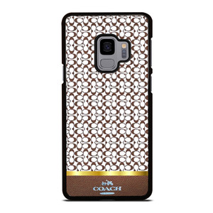 COACH NEW YORK ICON BROWN EMBLEM Samsung Galaxy S9 Case Cover