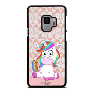 COACH NEW YORK LOGO CUTE UNICORN Samsung Galaxy S9 Case Cover