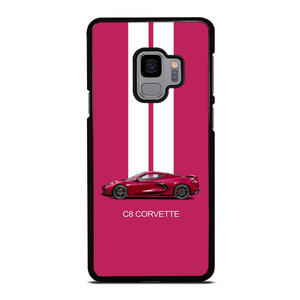 CORVETTE CAR C8 PINK Samsung Galaxy S9 Case Cover