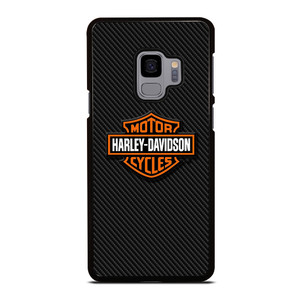 HARLEY DAVIDSON MOTORCYCLES LOGO CARBON Samsung Galaxy S9 Case Cover
