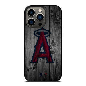 LOS ANGELES ANGELS BASEBALL MLB WOOD LOGO iPhone 13 Pro Case Cover