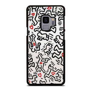 KEITH HARING ART HEART FIGURES Samsung Galaxy S9 Case Cover