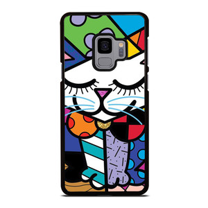 ROMERO BRITTO SERENE CAT ART Samsung Galaxy S9 Case Cover ROMERO BRITTO SERENE CAT ART Samsung Galaxy S9 Case Cover