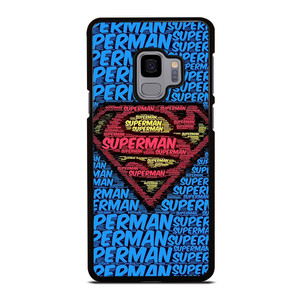 SUPERMAN TYPOGRAPHY LOGO Samsung Galaxy S9 Case Cover