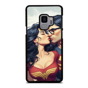 SUPERMAN WONDER WOMAN KISSING Samsung Galaxy S9 Case Cover