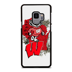 WISCONSIN BADGERS UNIVERSITY FOOTBALL LOGO Samsung Galaxy S9 Case Cover
