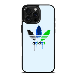 ADIDAS LOGO GREEN BLUE ICON iPhone 16 Pro Max Case Cover