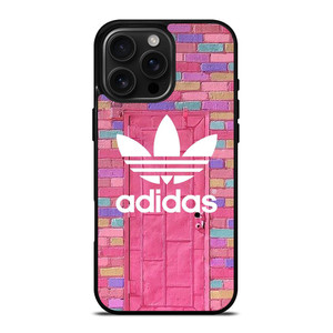 ADIDAS LOGO PINK WALL iPhone 16 Pro Max Case Cover