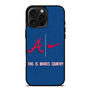 ATLANTA BRAVES NIKE MLB BASEBALL iPhone 16 Pro Max Case Cover ATLANTA BRAVES NIKE MLB BASEBALL iPhone 16 Pro Max Case Cover