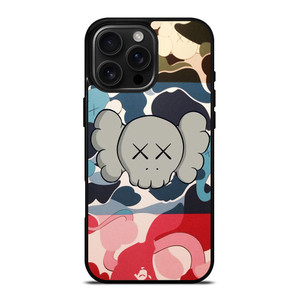 BAPE CAMO KAWS iPhone 16 Pro Max Case Cover
