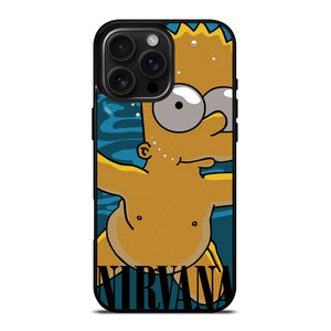 BART SIMPSONS NEVERMIND NIRVANA iPhone 16 Pro Max Case Cover BART SIMPSONS NEVERMIND NIRVANA iPhone 16 Pro Max Case Cover