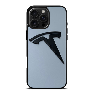 BLACK TESLA CAR LOGO iPhone 16 Pro Max Case Cover