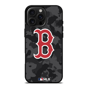 BOSTON RED SOX BASEBALL BLACK CAMO iPhone 16 Pro Max Case Cover BOSTON RED SOX BASEBALL BLACK CAMO iPhone 16 Pro Max Case Cover