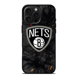 BROOKLYN NETS BASKETBALL NBA FIRE iPhone 16 Pro Max Case Cover