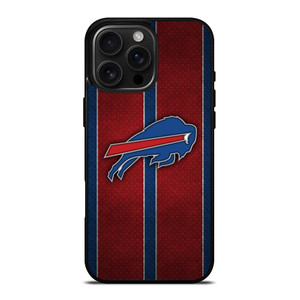 BUFFALO BILLS NFL METAL STRIPE iPhone 16 Pro Max Case Cover BUFFALO BILLS NFL METAL STRIPE iPhone 16 Pro Max Case Cover