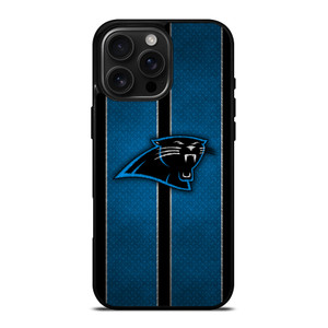 CAROLINA PANTHERS NFL METAL STRIPE iPhone 16 Pro Max Case Cover