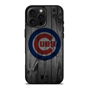 CHICAGO CUBS BASEBALL MLB WOOD LOGO iPhone 16 Pro Max Case Cover