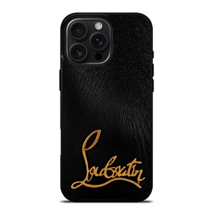 CHRISTAN LOUBOUTIN BLACK iPhone 16 Pro Max Case Cover