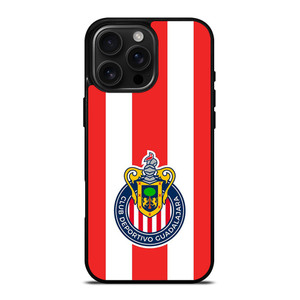 CLUB DEPORTIVO CHIVAS DE GUADALAJARA FOOTBALL LOGO iPhone 16 Pro Max Case Cover
