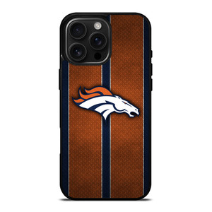 DENVER BRONCOS NFL METAL STRIPE iPhone 16 Pro Max Case Cover DENVER BRONCOS NFL METAL STRIPE iPhone 16 Pro Max Case Cover