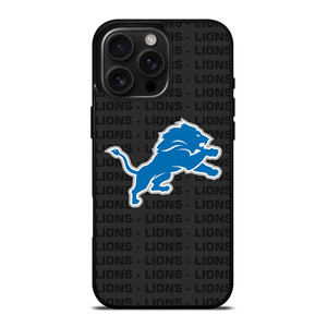DETROIT LIONS FOOTBALL TEXT iPhone 16 Pro Max Case Cover