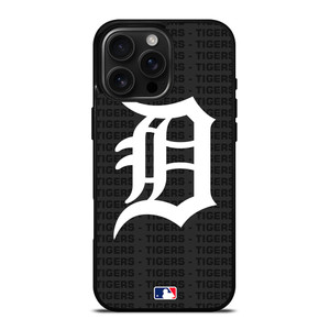 DETROIT TIGERS BASEBALL BLACK iPhone 16 Pro Max Case Cover