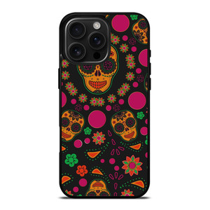 DIA DE LOS MUERTOS PATTERN iPhone 16 Pro Max Case Cover
