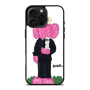 DIOR X KAWS CUTE iPhone 16 Pro Max Case Cover DIOR X KAWS CUTE iPhone 16 Pro Max Case Cover