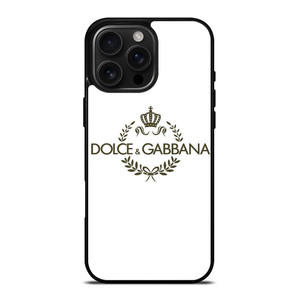DOLCE AND GABBANA WHITE LOGO iPhone 16 Pro Max Case Cover
