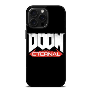 DOOM ETERNAL GAMES LOGO BLACK iPhone 16 Pro Max Case Cover