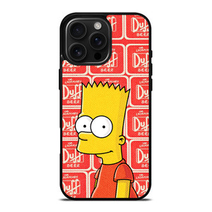 DUFF BEER BART SIMPSONS iPhone 16 Pro Max Case Cover