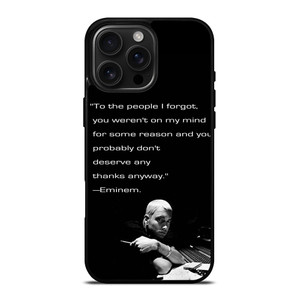 EMINEM RAPPER QUOTES 2 iPhone 16 Pro Max Case Cover EMINEM RAPPER QUOTES 2 iPhone 16 Pro Max Case Cover