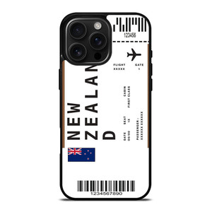 FLIGHT TICKETS NEW ZEALAND iPhone 16 Pro Max Case Cover